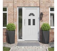 vidaXL Planter 2 pcs Black 40 x 40 x 75 cm Steel