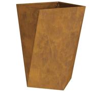 vidaXL Planter 2 pcs Rusty 50 x 50 x 75 cm Weathering Steel, Garden and Terrace, Durable Steel Planter Box, Rectangular Outdoor, Metal Plant Container for Patio Decor