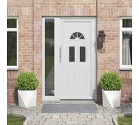 vidaXL Planter 2 pcs White 40 x 40 x 40 cm Steel