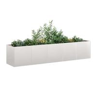 Planter Outdoor Flower Pot Garden Raised Bed Patio Plant Pot Steel vidaXL