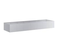 vidaXL Planter 280x80x40 cm Galvanised Steel