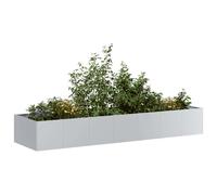 Planter 280x80x40 cm Galvanised Steel
