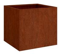 vidaXL Planter 32x30x29 cm Corten Steel Outdoor Flower Box