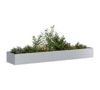 Planter Outdoor Flower Pot Garden Raised Bed Patio Plant Pot Steel vidaXL