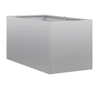vidaXL Planter 40x80x40 cm Galvanised Steel plant pot plant stand raise bed