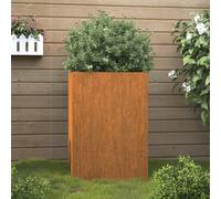 vidaXL Planter 52X48X75cm Corten Steel, Brown