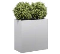vidaXL Planter 80x40x80 cm Galvanised Steel