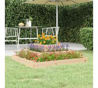(brown, 80 x 80 x 27 cm) vidaXL Solid Wood Pine Planter Raised Bed Multi Colours 110x110x27/80x80x27 cm