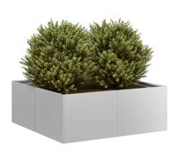 Planter Outdoor Flower Pot Garden Raised Bed Patio Plant Pot Steel vidaXL