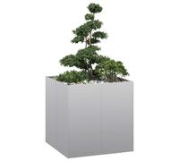 vidaXL Planter 80x80x80 cm Galvanised Steel