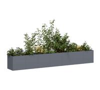 Planter Anthracite Cold-Rolled Steel 280x40x40cm Raised Long Garden Bed Balcony