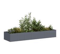 Planter Outdoor Flower Pot Garden Raised Bed Patio Plant Pot Steel vidaXL