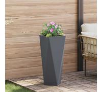 VidaXL Planter Anthracite 30 X 30 X 75 Cm Steel