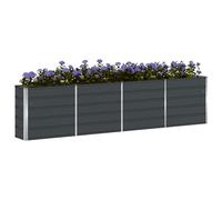 vidaXL Planter Anthracite 320 x 40 x 75 cm Steel, Garden and Terrace, Modern, Durable, Eco-Friendly Materials for Outdoor Furniture and Dcor, Stylish and Functional Design