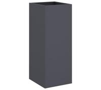 Planter Raised Garden Bed Plant Pot Flower Pot Grey Weathering Steel vidaXL