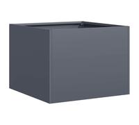 Planter Anthracite 40x40x30cm ColdRolled Steel Raised Garden Planter Bed Outdoor