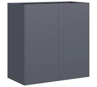 vidaXL Planter Outdoor Flower Pot - Steel Raised Bed for Patio Garden