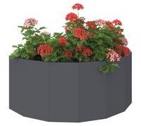 vidaXL Planter Anthracite 90 x 45 x 35 cm Steel, Garden and Terrace, Durable Outdoor Planter, Decorative Container, Steel Holder, Greenhouse Pot, Floral Box, Yard Accent