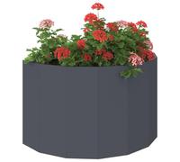 vidaXL Planter Anthracite 90 x 45 x 50 cm Steel, Garden and Terrace, Durable Outdoor Planter, Decorative Container, Steel Holder, Greenhouse Pot, Floral Box, Yard Accent