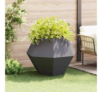 VidaXL Planter Black 100 X 100 X 80 Cm Steel