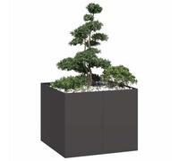 vidaXL Planter Black 100x100x80 cm Steel, plant pot, plant stand, raise bed, planter stand, plant tray, garden planter, outdoor planter, flower box