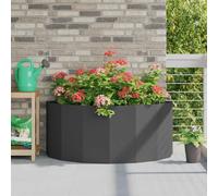 vidaXL Planter Black 120 x 60 x 50 cm Steel