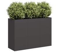 vidaXL Planter Black 120x40x80 cm Cold-rolled Steel