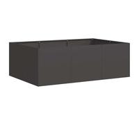 vidaXL Planter Black 120x80x40 cm Steel, plant pot, plant stand, raise bed, planter stand, plant tray, garden planter, outdoor planter, flower box