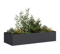 Planter Outdoor Flower Pot Garden Raised Bed Patio Plant Pot Steel vidaXL