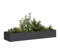 vidaXL Planter Black 280x80x40 cm Steel