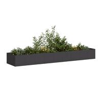 Planter Outdoor Flower Pot Garden Raised Bed Patio Plant Pot Steel vidaXL