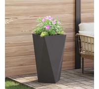 vidaXL Planter Black 40 x 40 x 75 cm Steel