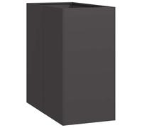 vidaXL Planter Black 40x80x80 cm Steel