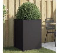 vidaXL Planter Black 52x48x75 cm Cold-rolled Steel, Black