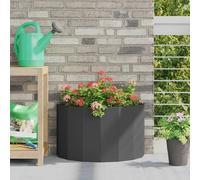 vidaXL Planter Black 60 x 30 x 35 cm Steel