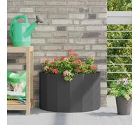vidaXL Planter Black 60 x 30 x 35 cm Steel