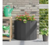 vidaXL Planter Black 60 x 30 x 50 cm Steel