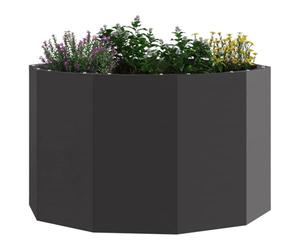 vidaXL Planter Black 60 x 60 x 35 cm Steel