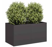 vidaXL Planter Black 80x40x40 cm Cold-rolled Steel