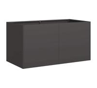 vidaXL Planter Black 80x40x40 cm Cold-rolled Steel