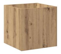vidaXL Planter Box Artisan Oak 40x40x40 cm Engineered Wood, Brown