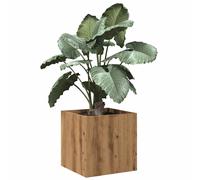 vidaXL Planter Box Artisan Oak 40x40x40 cm Engineered Wood, flower box, planter pot, indoor plant pot, flower pot, planter box, square planter box