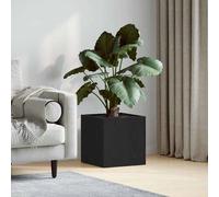 vidaXL Planter Box Black oak 40 x 40 x 40 cm Engineered wood, Modern Planter Box, Durable Indoor Gardening Container, Stylish Living Room Decor, Square Design for Home Plant Display