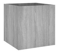 vidaXL Engineered Wood Planter Box, Grey Sonoma, Interior Plant Decor, Easy Assembly, Square Form, Dimensions 40x40x40 cm