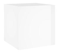 vidaXL Planter Box High Gloss White 40x40x40 cm Engineered Wood