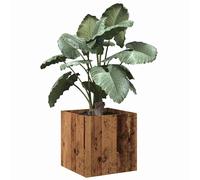 vidaXL Planter Box Old Wood 40x40x40 cm Engineered Wood