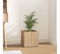 vidaXL - Square Planter Box in Sonoma Oak Finish - Engineered Wood Flower Pot for Indoor and Outdoor Use 40x40x40 cm - Brown Planter