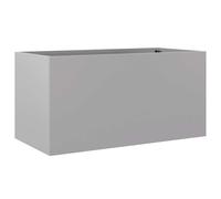 vidaXL Planter Silver 62X30X29cm Galvanised Steel, Silver