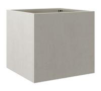 vidaXL Stainless Steel Planter - Rectangular Silver Flower Box for Outdoor/Indoor Gardens, Patios, Balconies 32x30x29 cm
