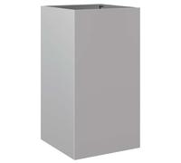 vidaXL Planter Flower Box Plant Pot Garden Raised Bed Silver Galvanised Steel